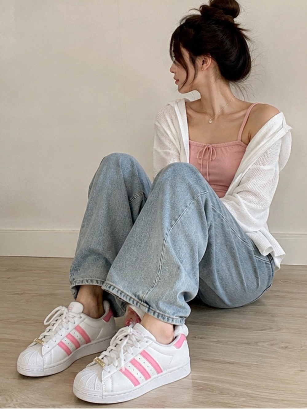 Adidas Superstar White & Pink (Women's)